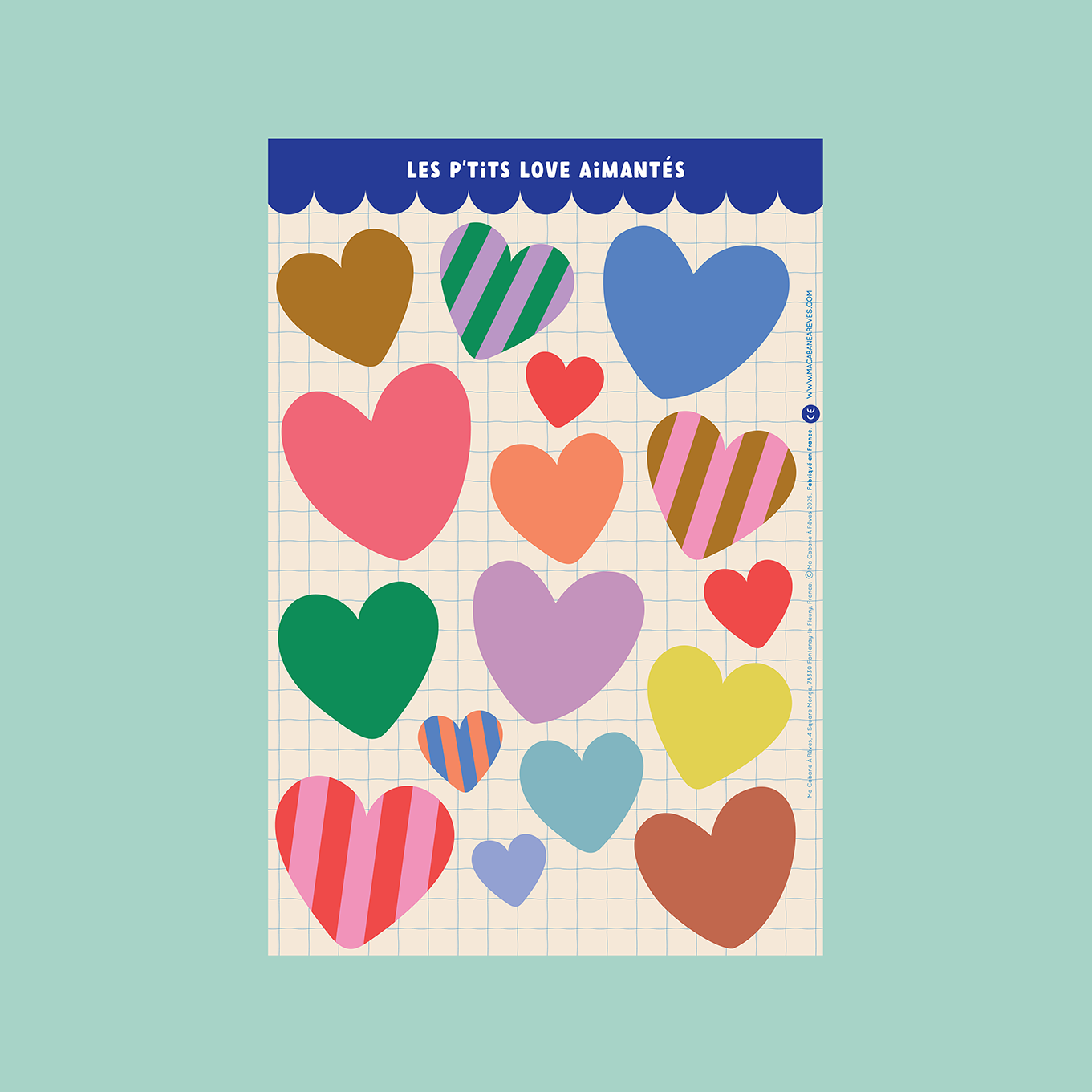 Notes magnétiques Les P'tits LOVE aimantés