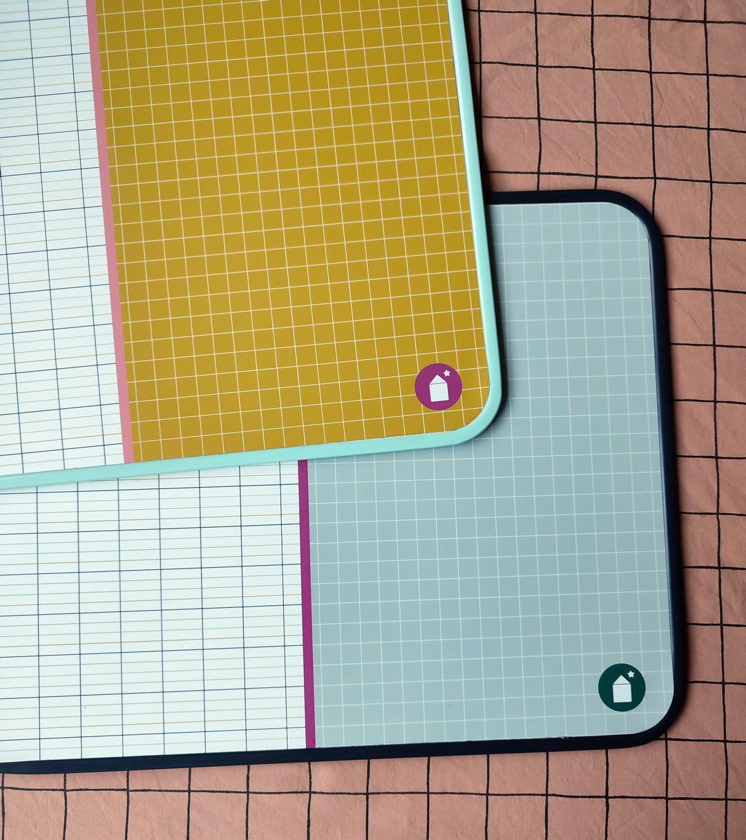 Lignes Seyes et Carreaux _ Ardoise souple magnétique - Ma Cabane à Rêves