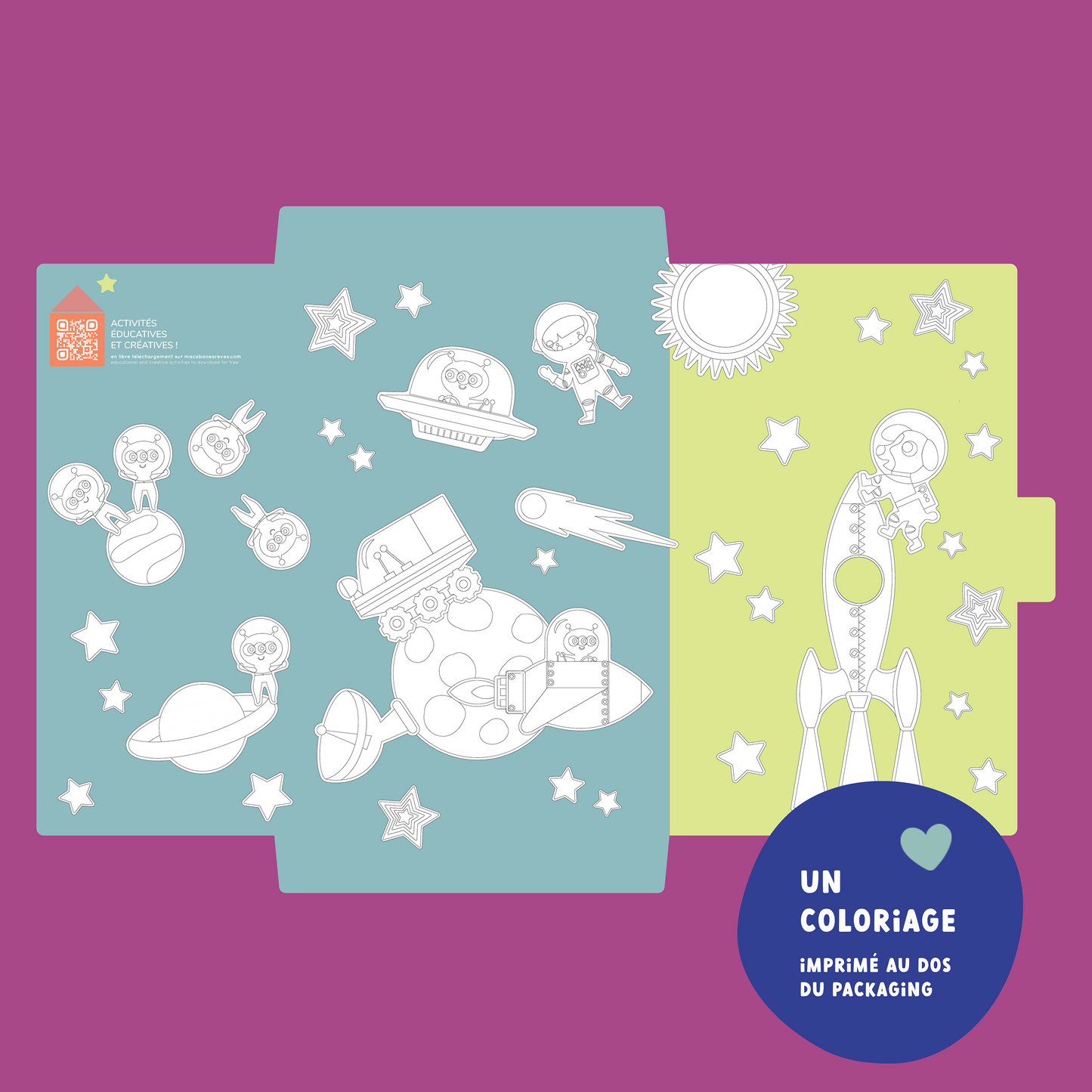 coloriage cosmos espace