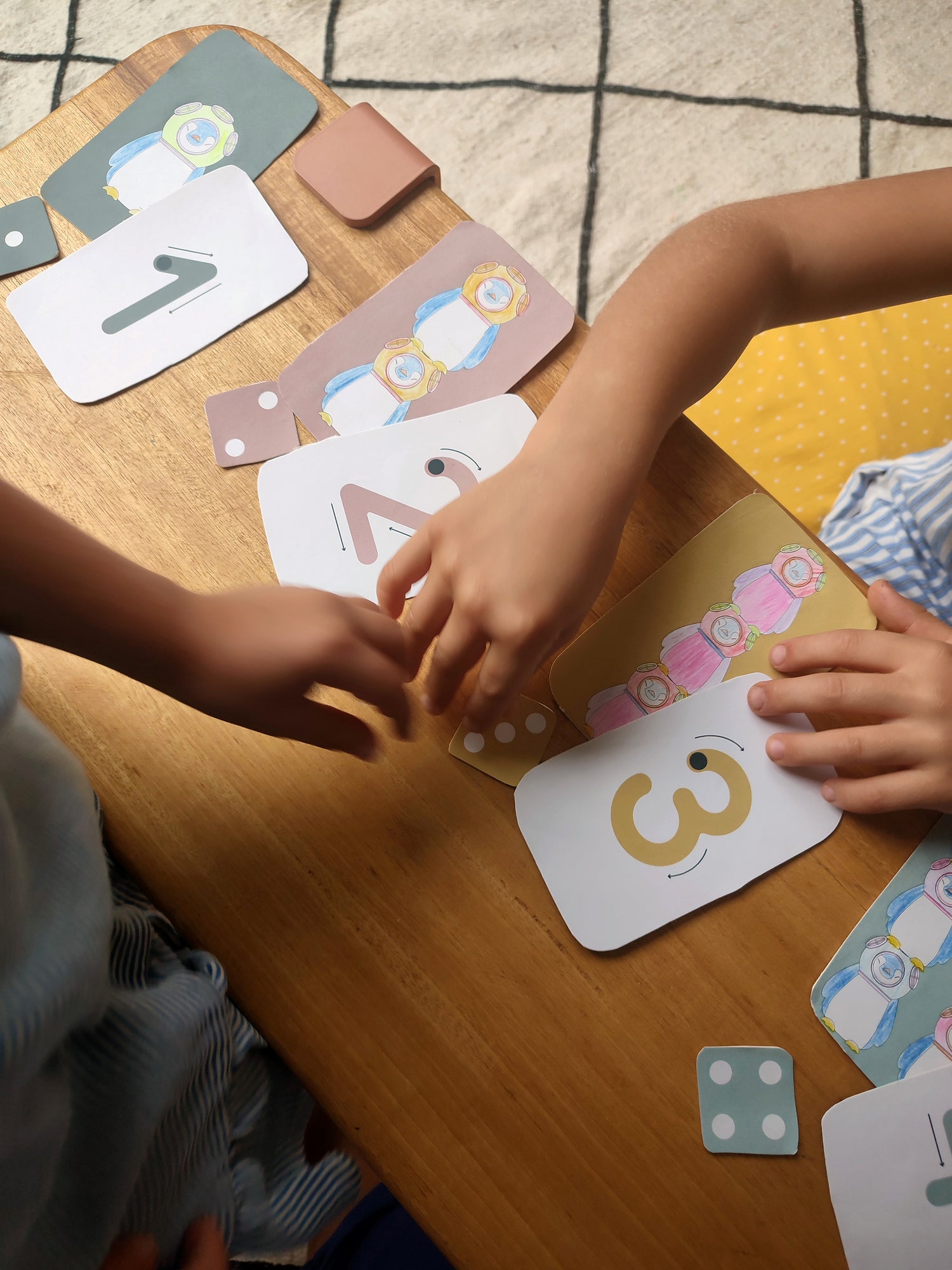 activité enfant - les chiffres de 1 à 6