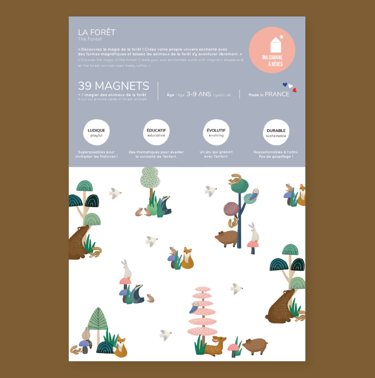 jeu magnétique Animaux Forêt