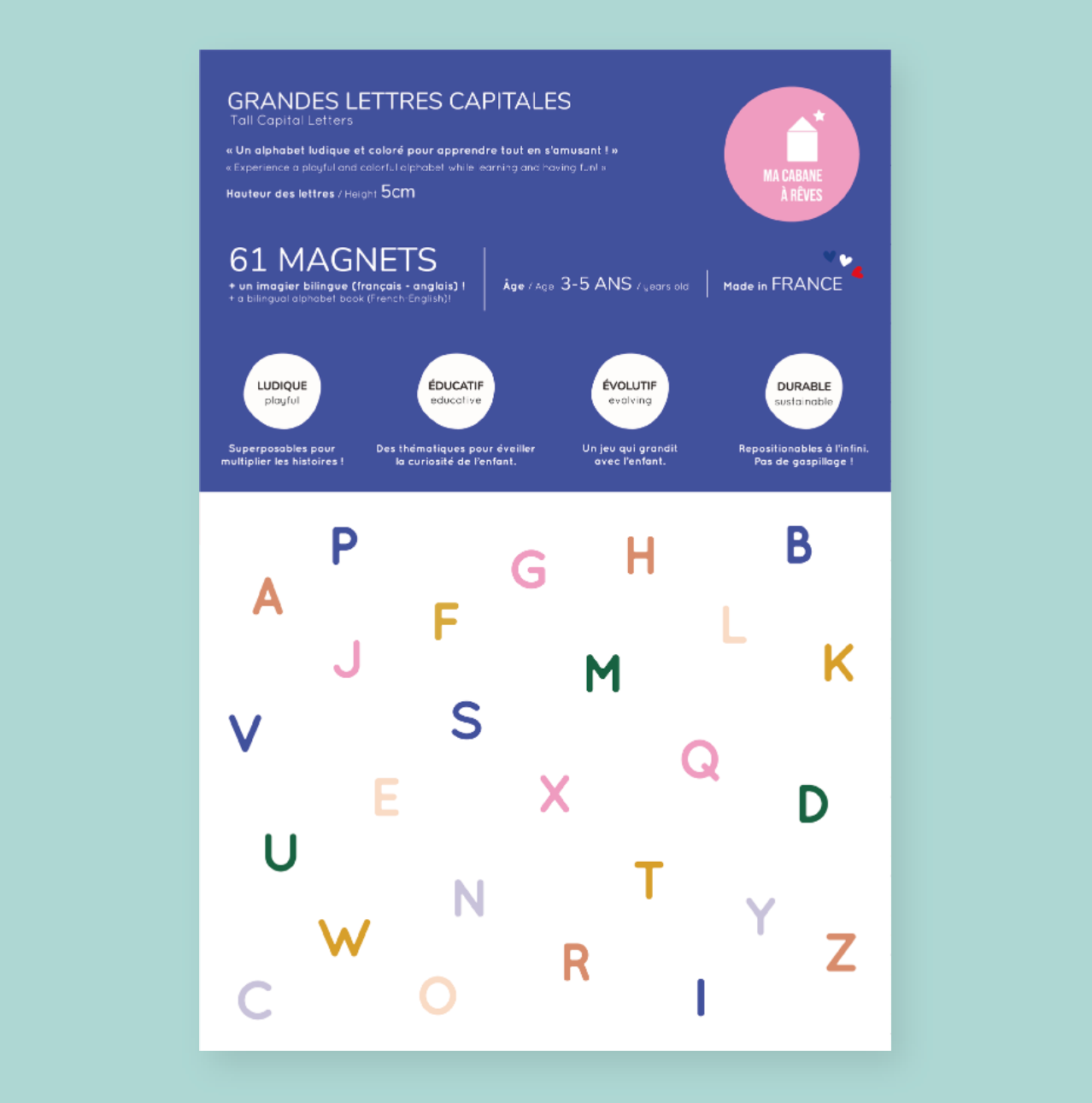 alphabet grandes lettres capitales