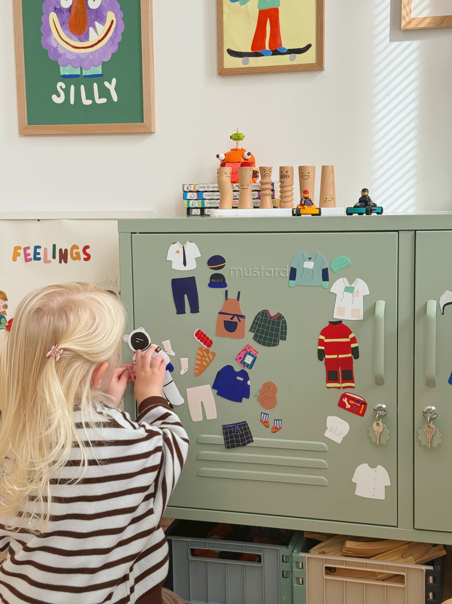 magnets enfant - thème Les Metiers
