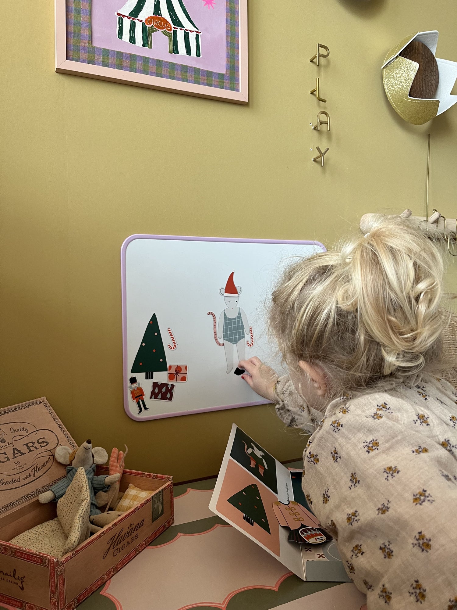 jeu magnétique souris thème Noel