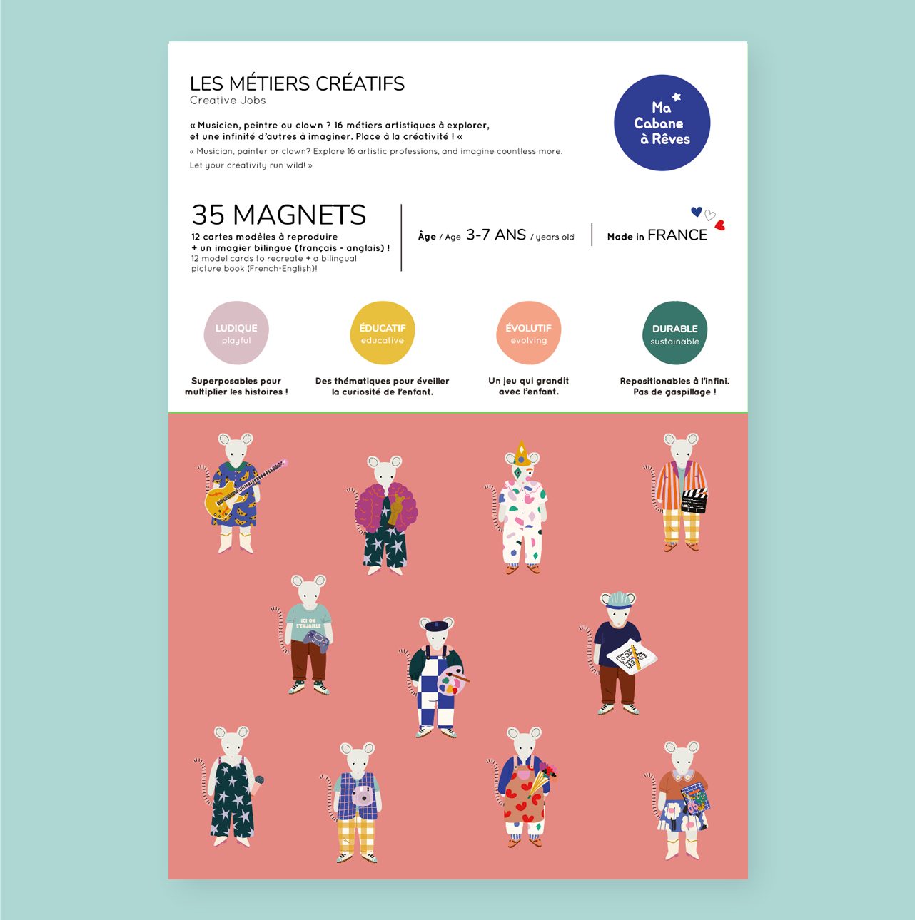 Jeu magnétique Les Métiers Créatifs
