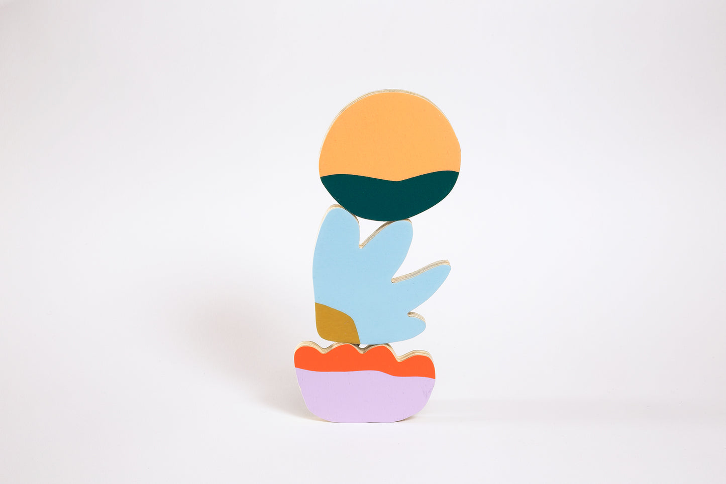 grands magnets bois peints main