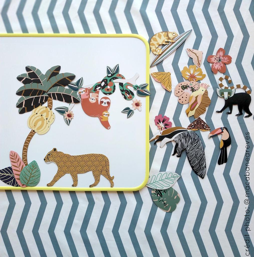 Magnet Jungle Animaux Enfant Jeu Magnetique Aimant
