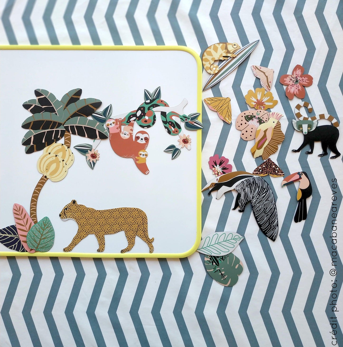 Tableau Ardoise Magnétique - magnet fantaisie enfant - Ma Cabane à Rêves
