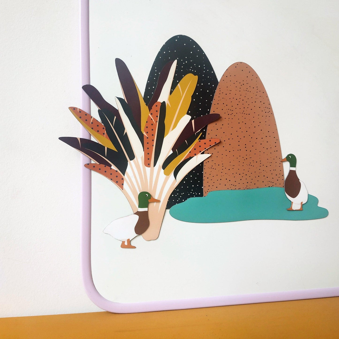 Tableau Blanc Magnétique avec magnet fantaisie enfant - Ma Cabane à Rêves