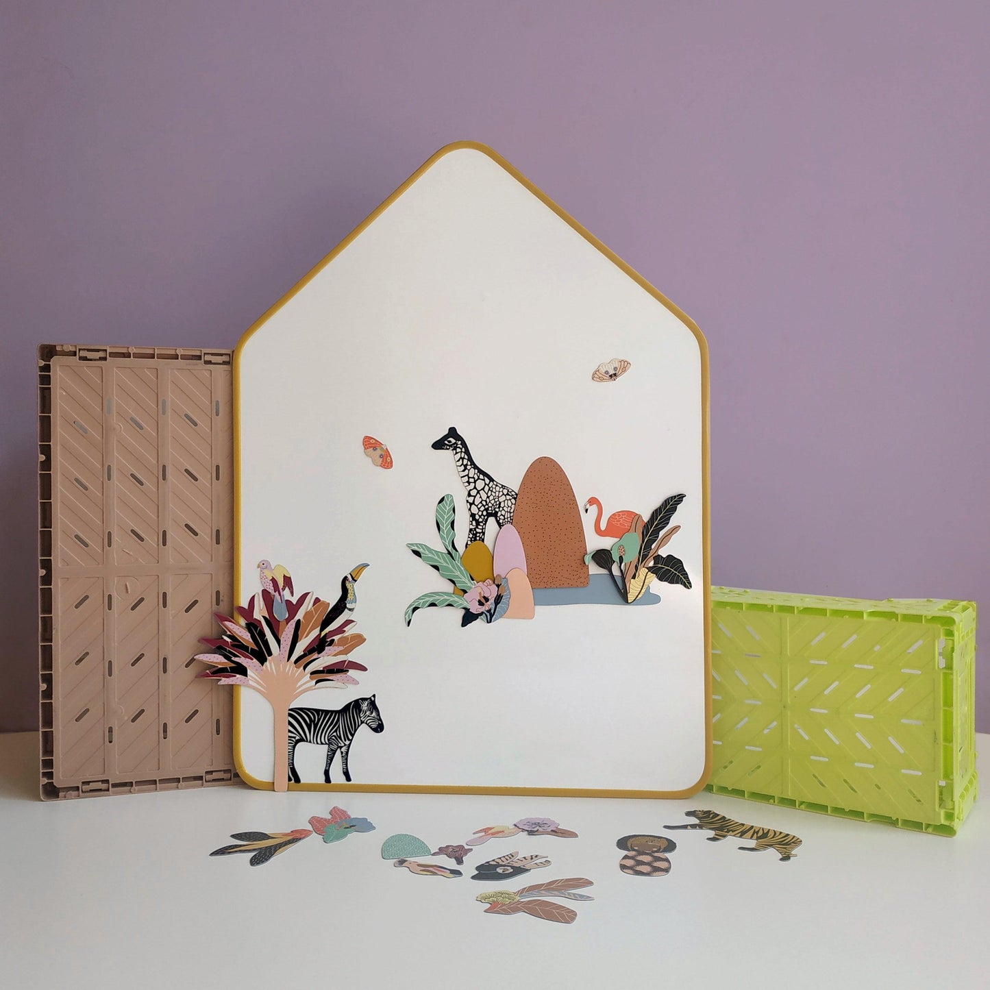 Tableau Ardoise Magnétique Little Cabane - col. Miel - Ma Cabane à Rêves