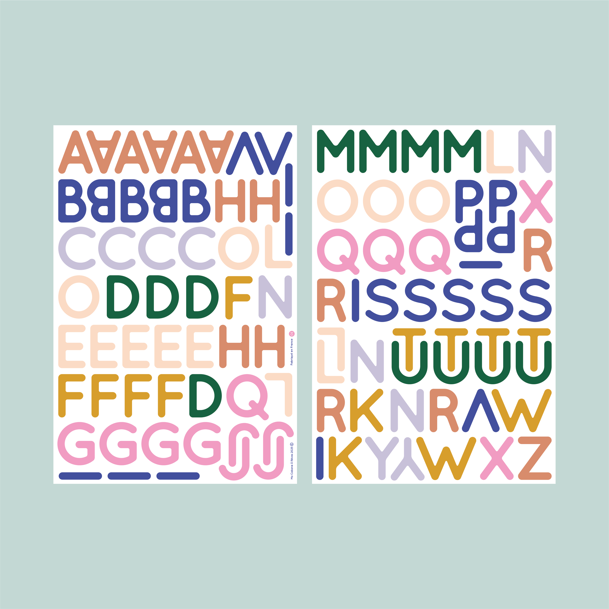 104 lettres magnétiques pour écrire ses premiers mots - idéal à partir de la grande section maternelle