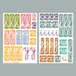 Alphabet magnétique - 102 Lettres Cursives