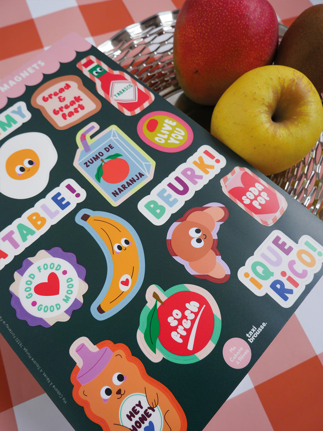 Magnetic Stickers - Berry Good Magnets by Taxi Brousse