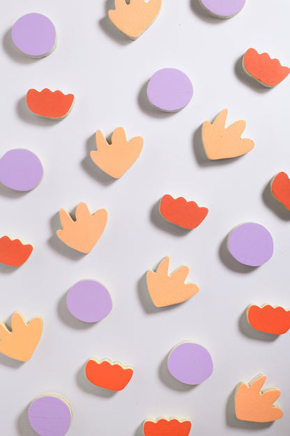 LUME — 3 magnets en bois faits main