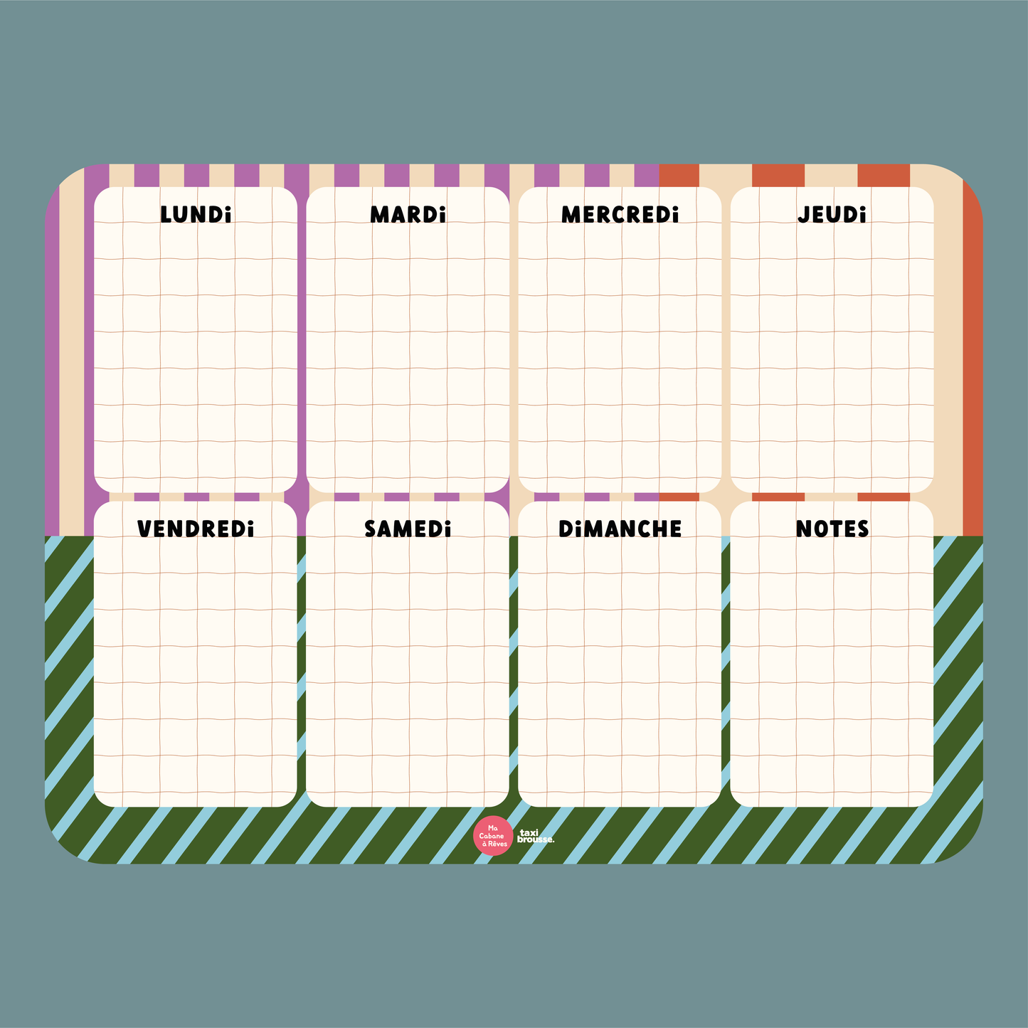 Magnetic Meal Planner Bush Taxi
