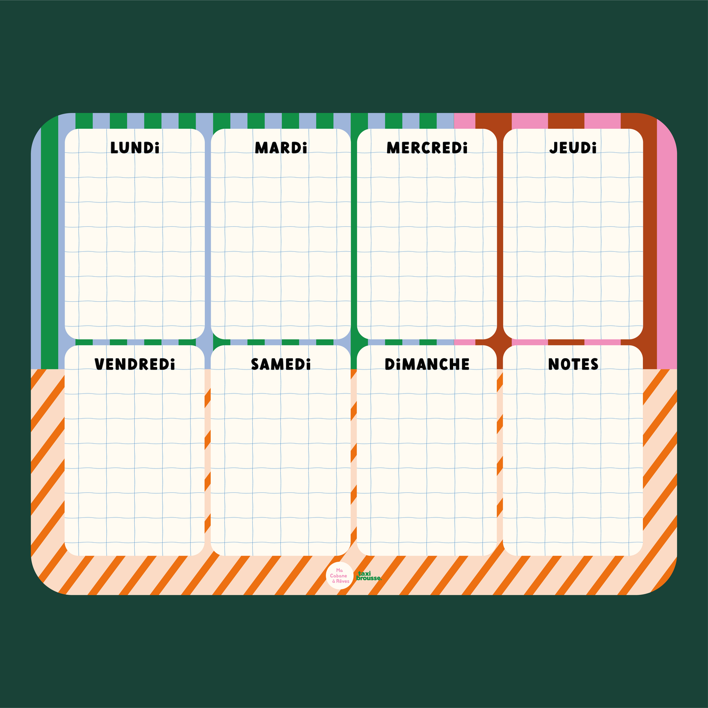 Magnetic Meal Planner Bush Taxi - POP