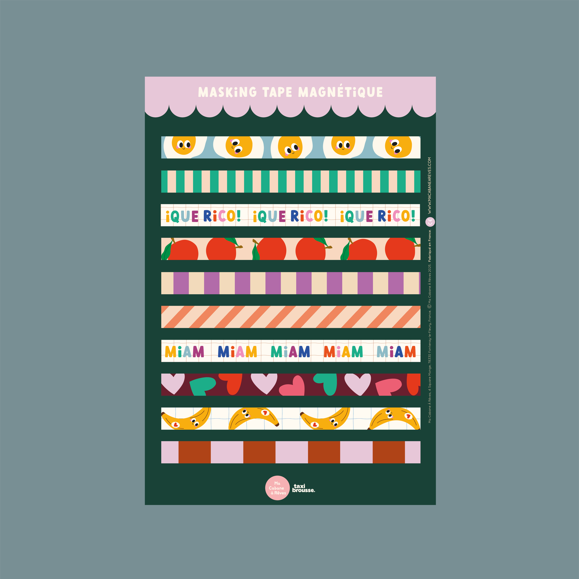 Decorative magnetic kitchen tape