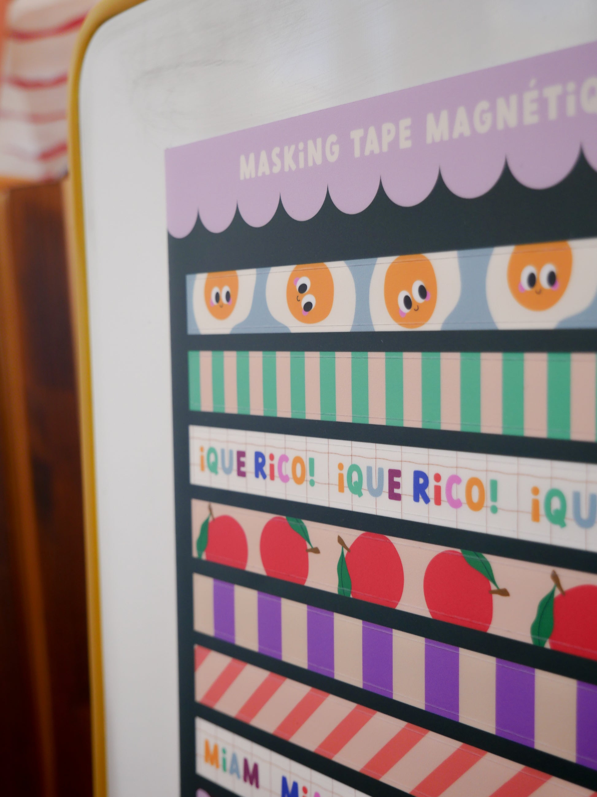 decorative magnetic strips for magnetic boards