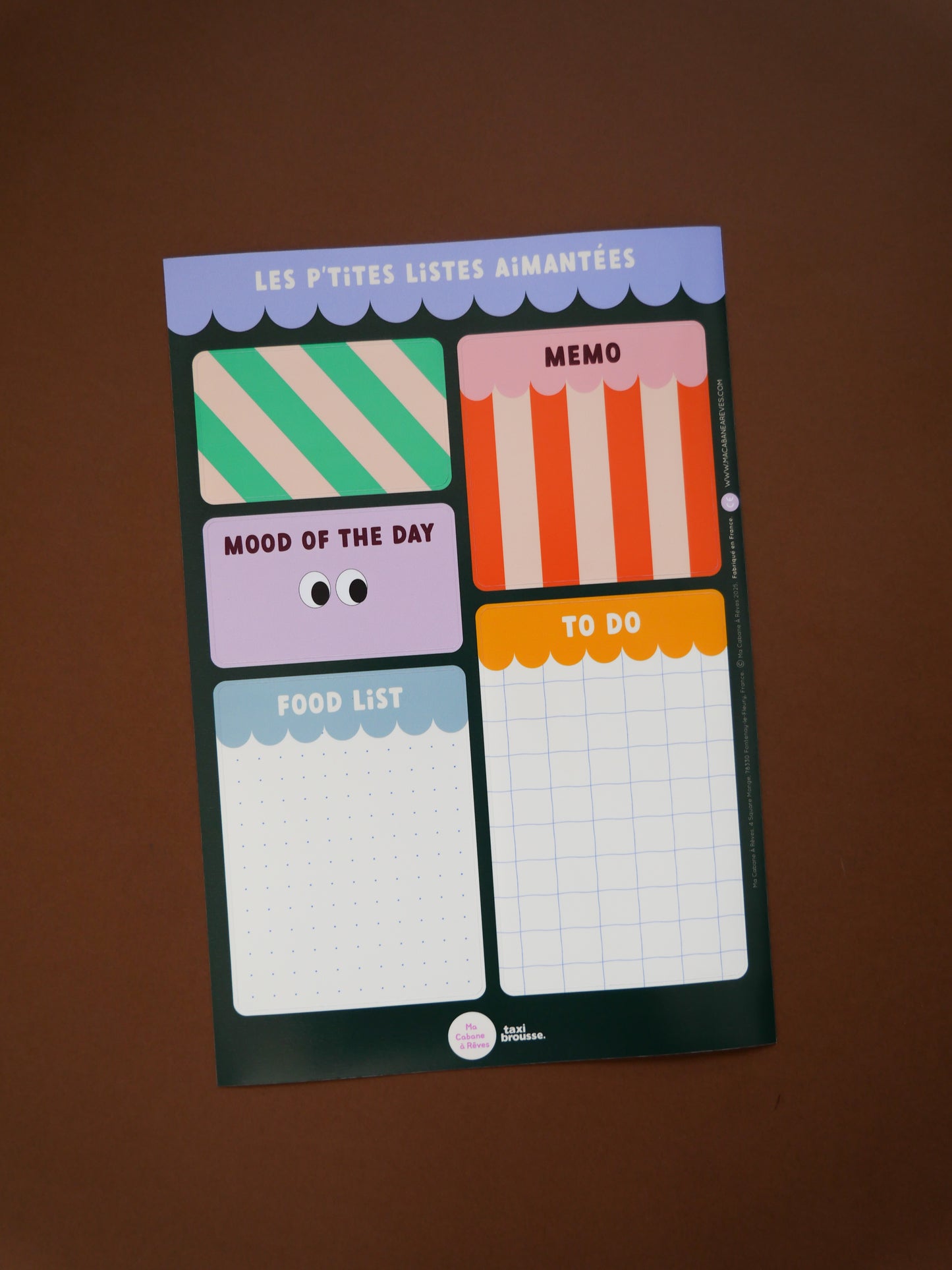 Magnetic Memo Notes - The Little Food Lists by Taxi Brousse
