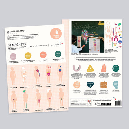 jeu magnétique Anatomie - Ma Cabane à Rêves