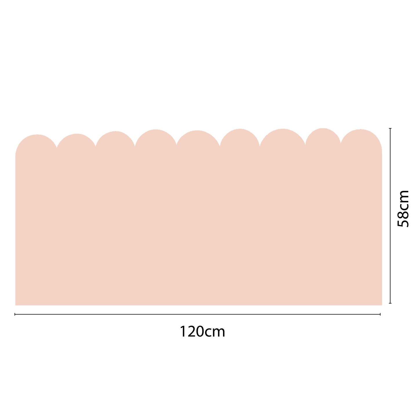 Scalloped Adhesive Magnetic Wall Board — NUDE