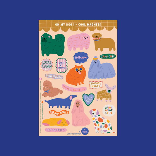 Stickers magnétiques OH MY DOG!
