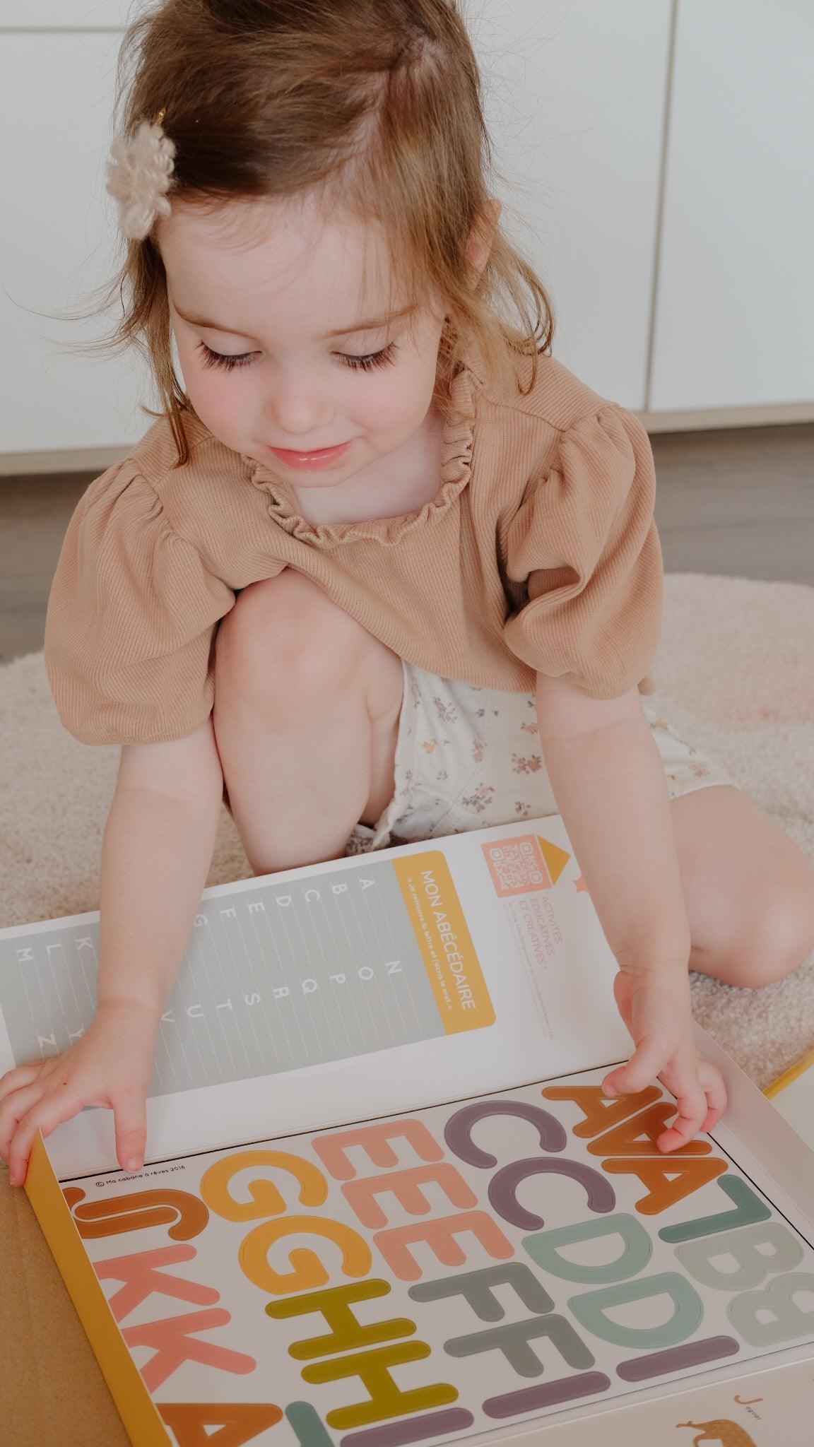 grandes lettres capitales - alphabet magnétique pour enfant