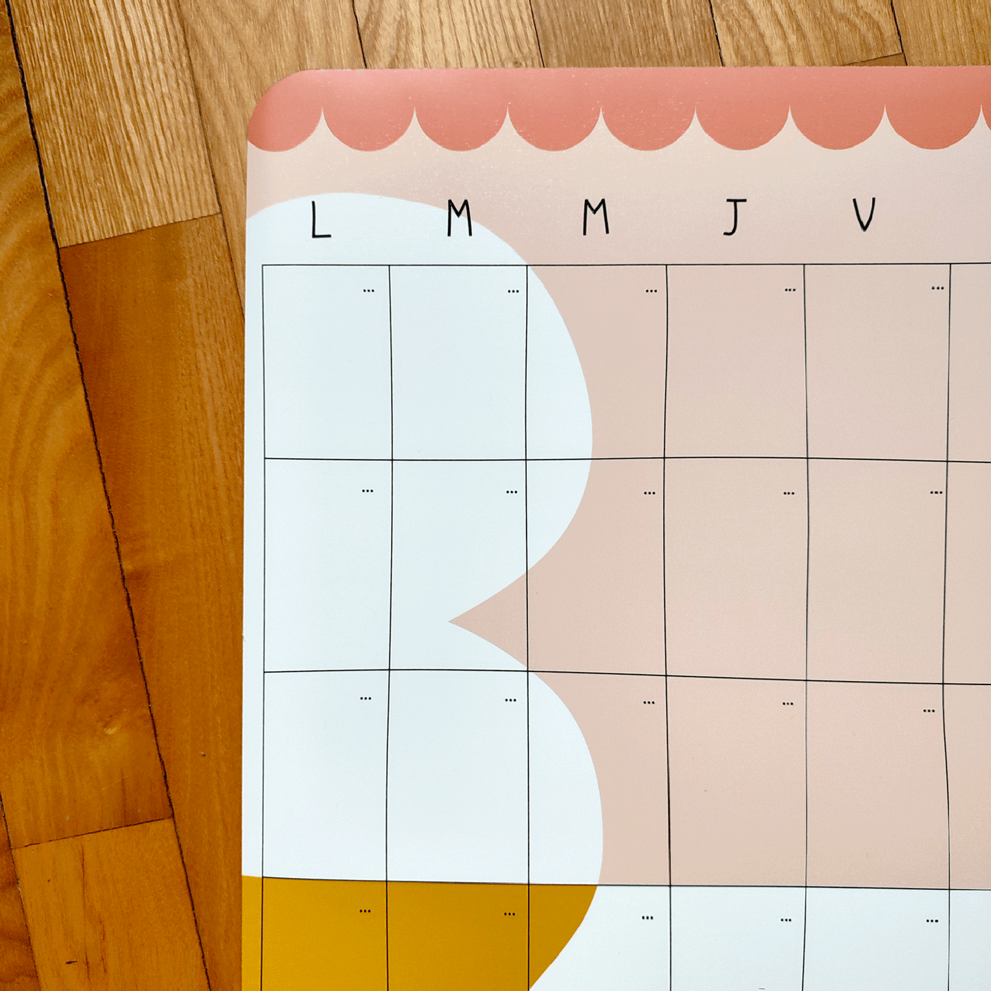Calendrier mensuel magnétique Taxi Brousse Casual