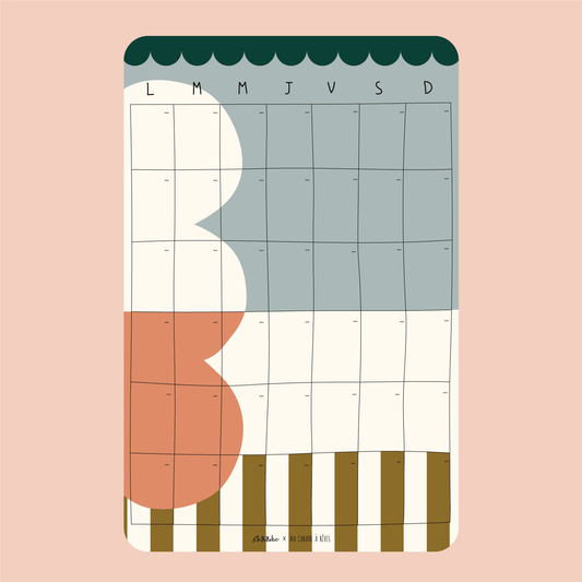 Calendrier mensuel magnétique Taxi Brousse Chic