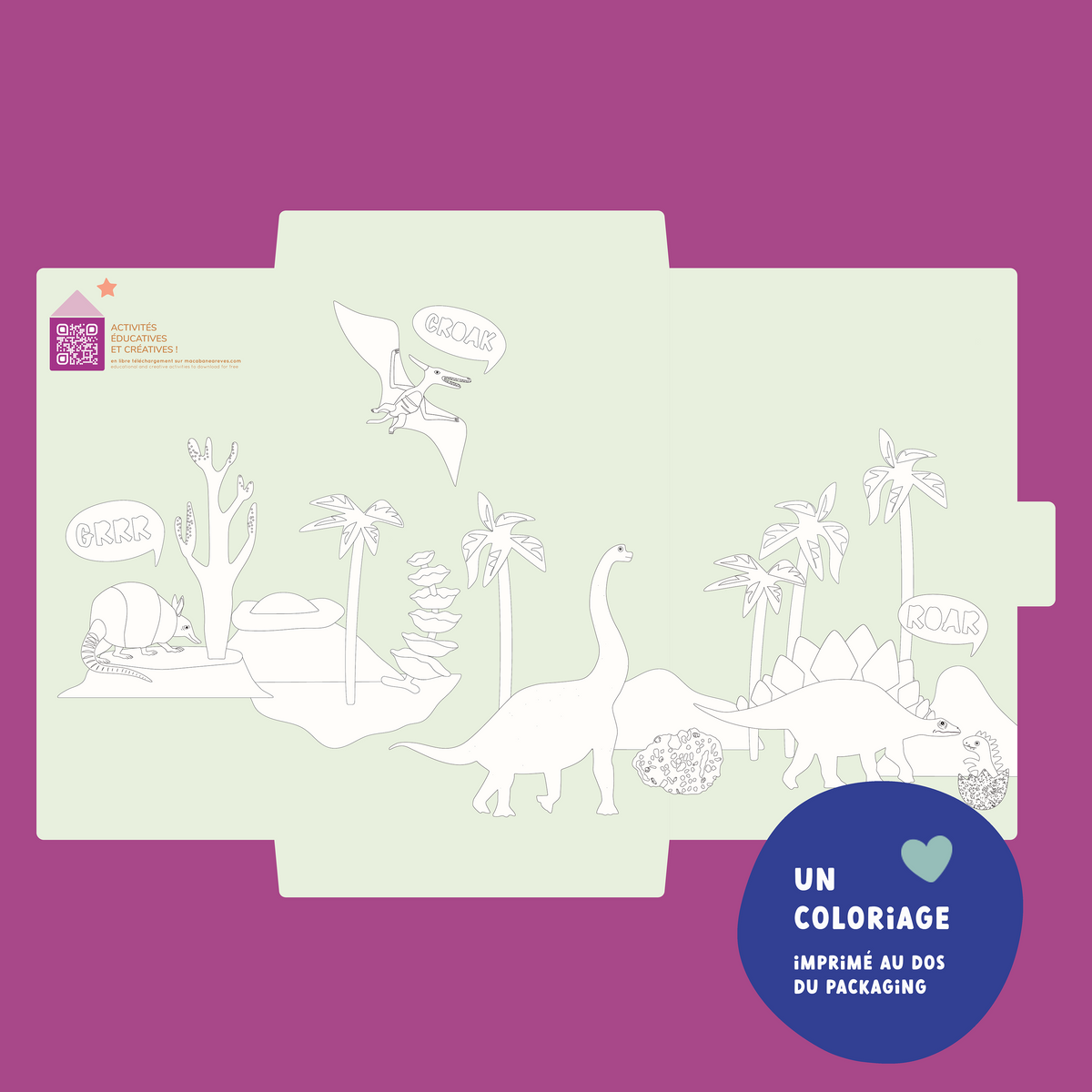 Boîte De Puzzle Magnétique - Le Pays des Dinosaures | Kokochao – la Boîte De Puzzle Magnétique - Le Pays des Dinosaures | Kokochao – la