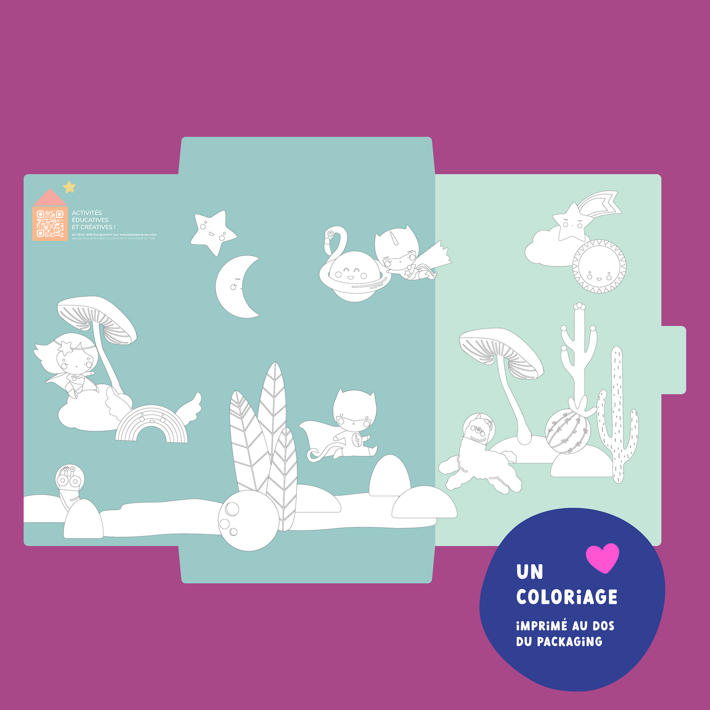 coloriage super héros et princesse