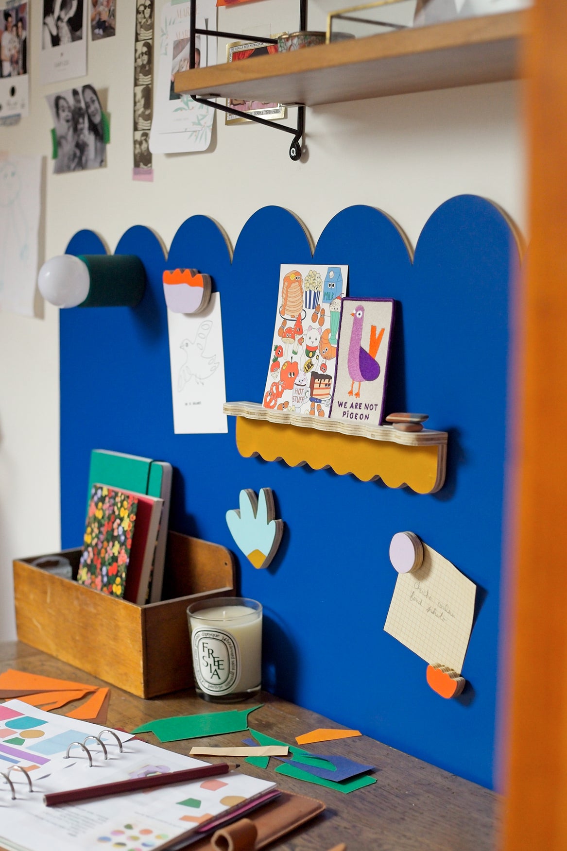 NUÉE — 3 grands magnets en bois faits main