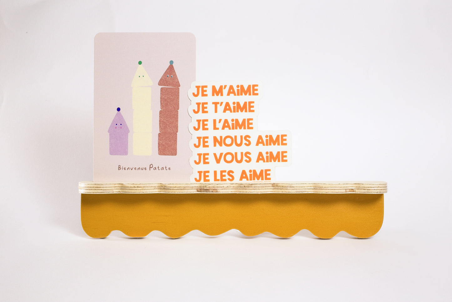 porte photo magnétique bois design