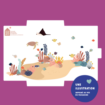illustration océan à reproduire