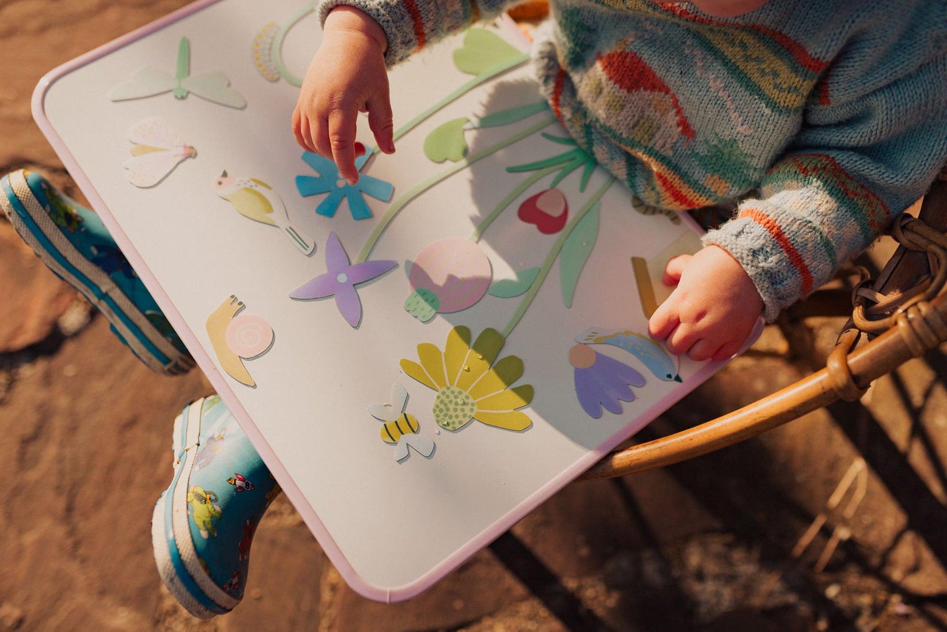 jeu magnétique pour enfant - thème Jardin