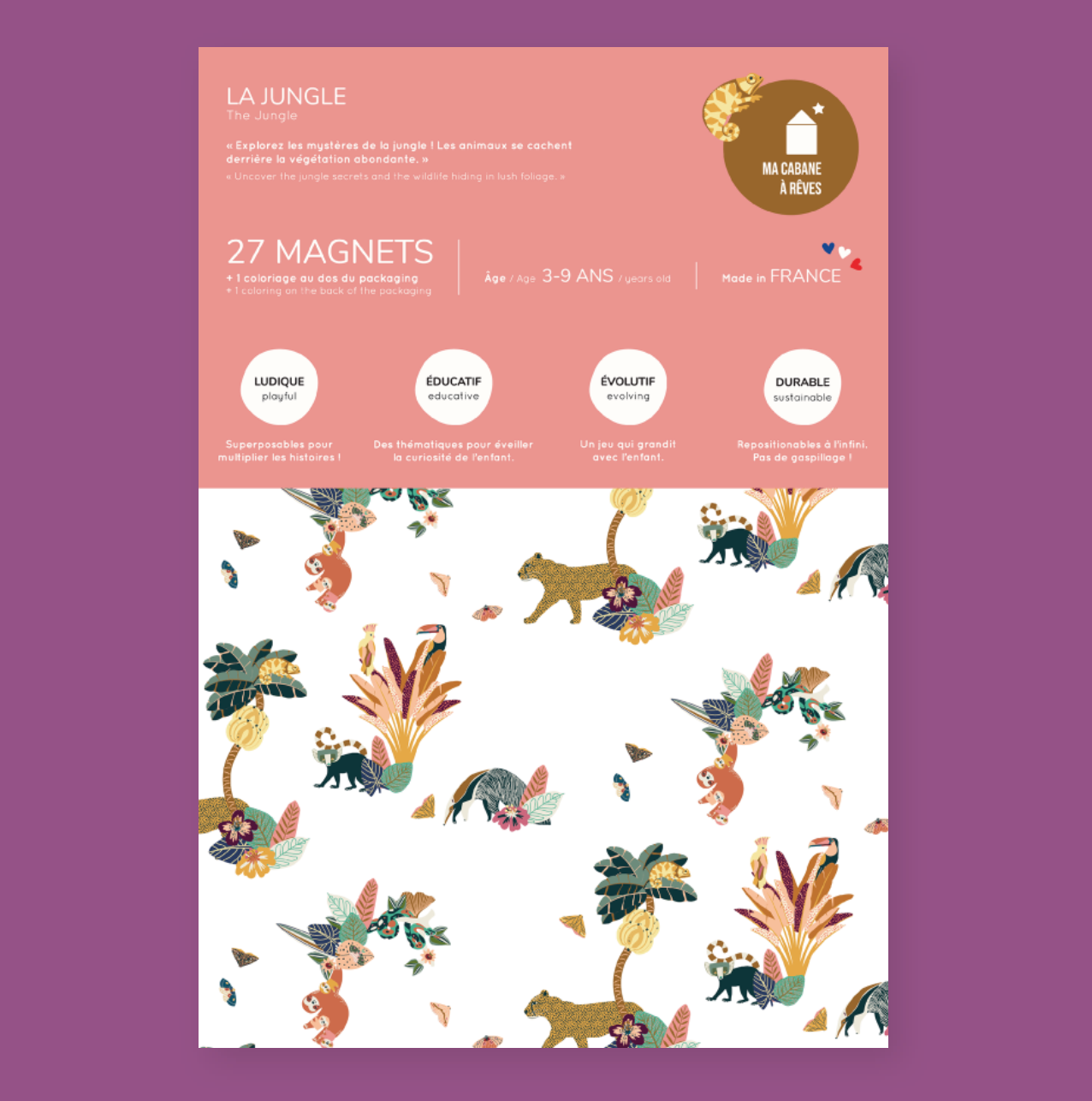 jeu magnétique Animaux Jungle