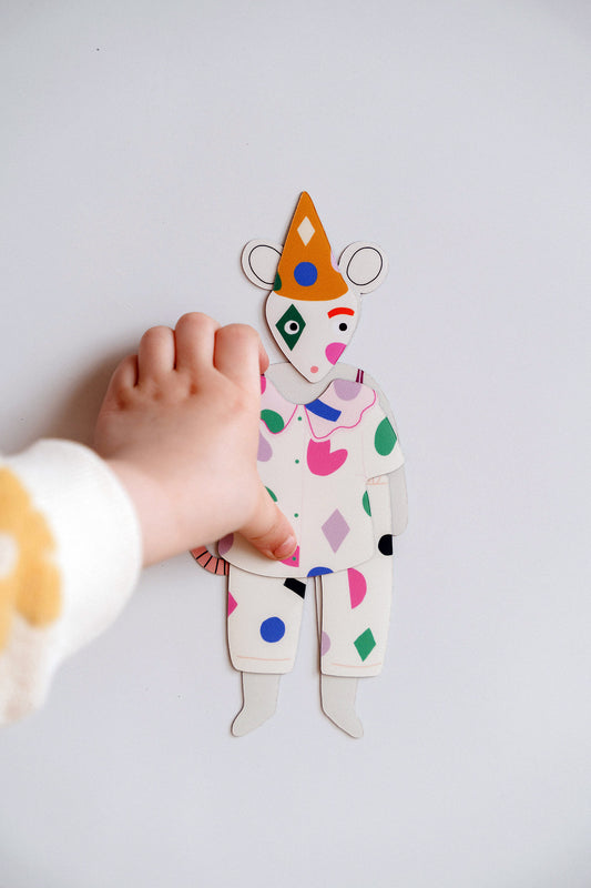 jeu magnétique les métiers créatifs et artistiques, cirque, clown