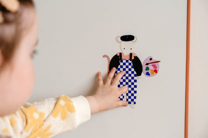 jeu magnétique des métiers artiste peintre