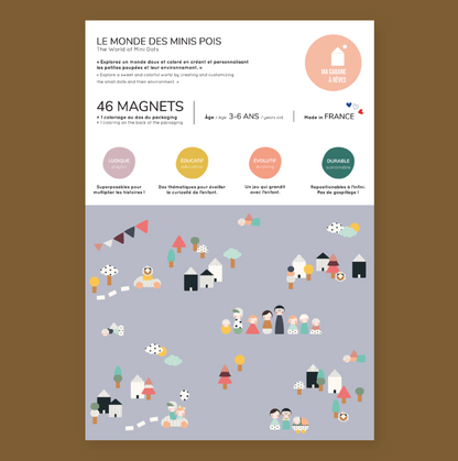 Jeu magnétique Le Monde des Minis Pois