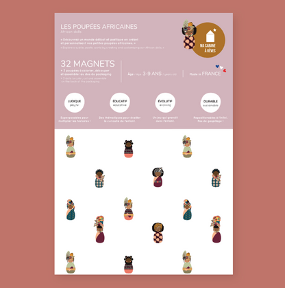 Jeu magnétique Poupées Africaines