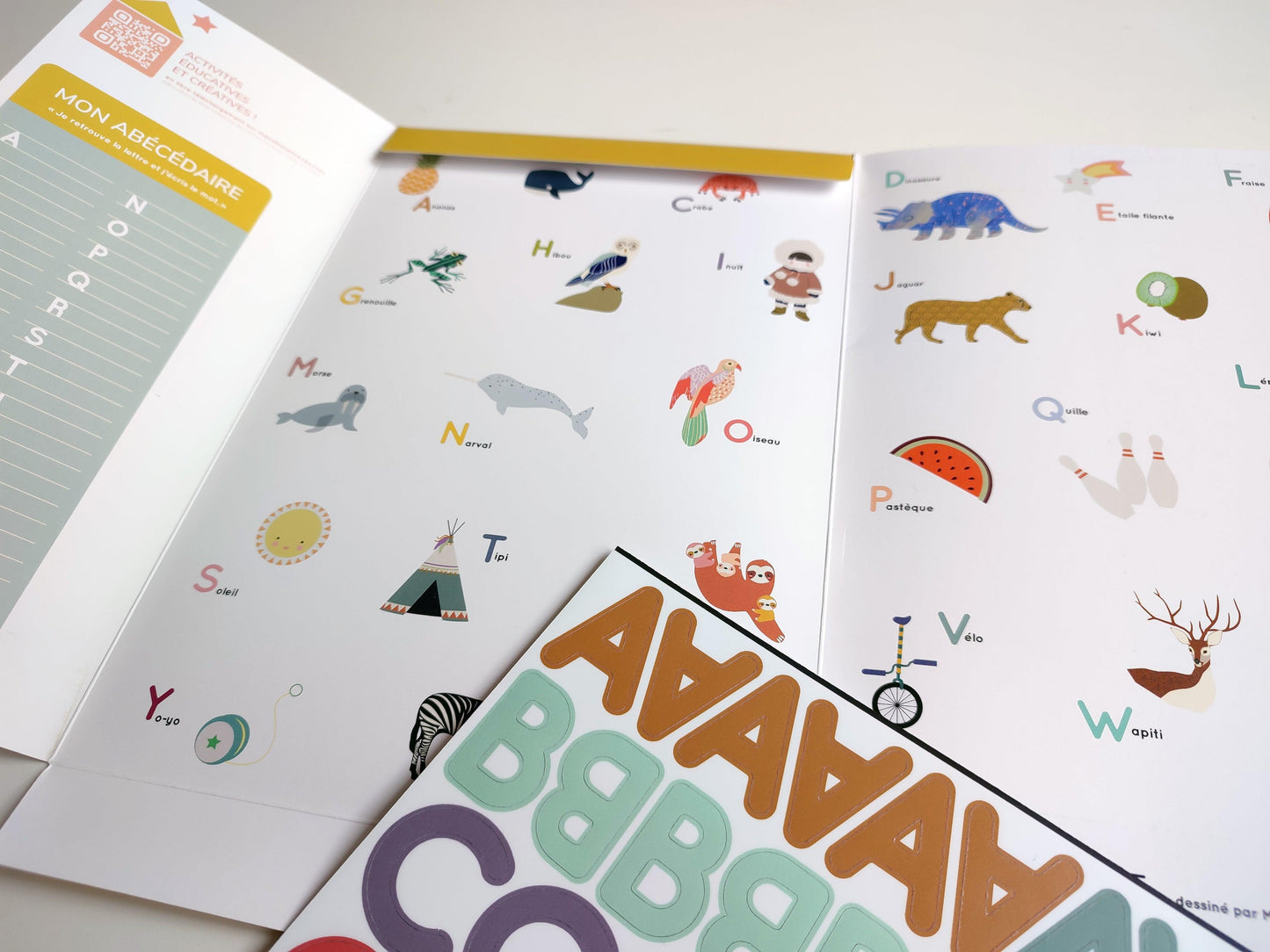 Alphabet magnétique - 105 Lettres Capitales - Ma Cabane à Rêves