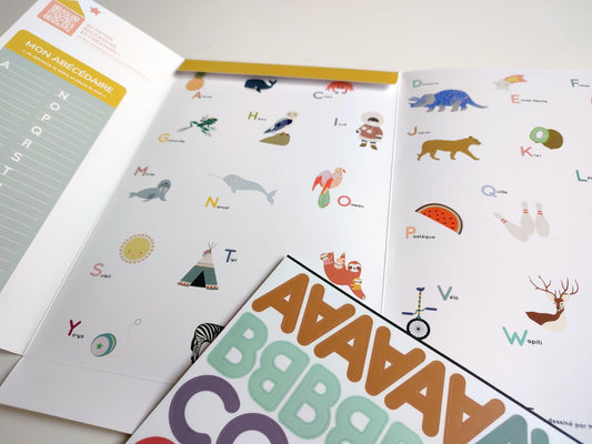 Alphabet magnétique - 105 Lettres Capitales - Ma Cabane à Rêves