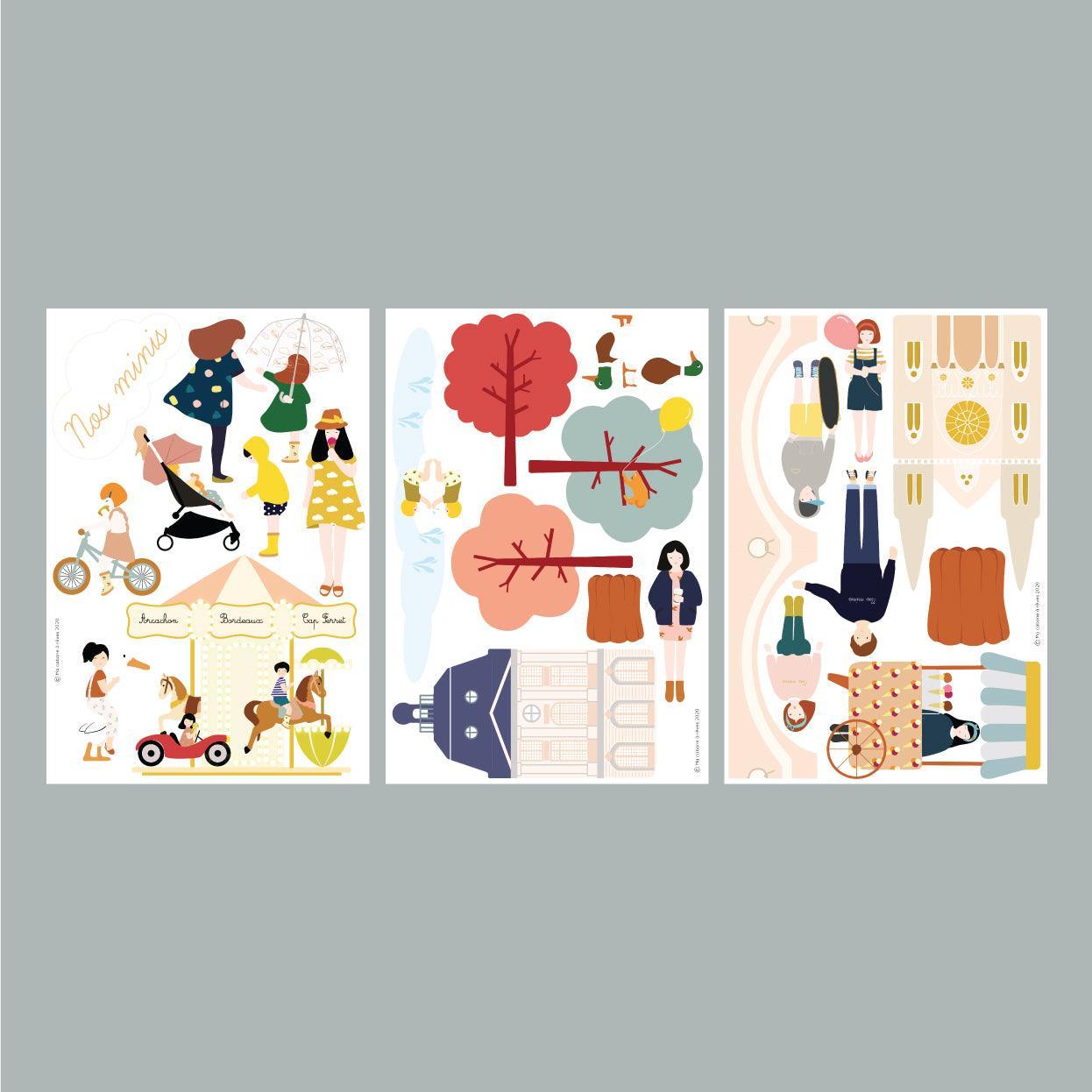 Magnets ville de Bordeaux, collaboration Nos Minis - Ma Cabane à Rêves