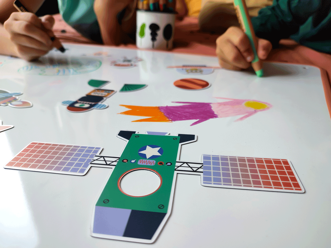 jeu magnétique pour enfant - thème Dans l'Espace Le Cosmos