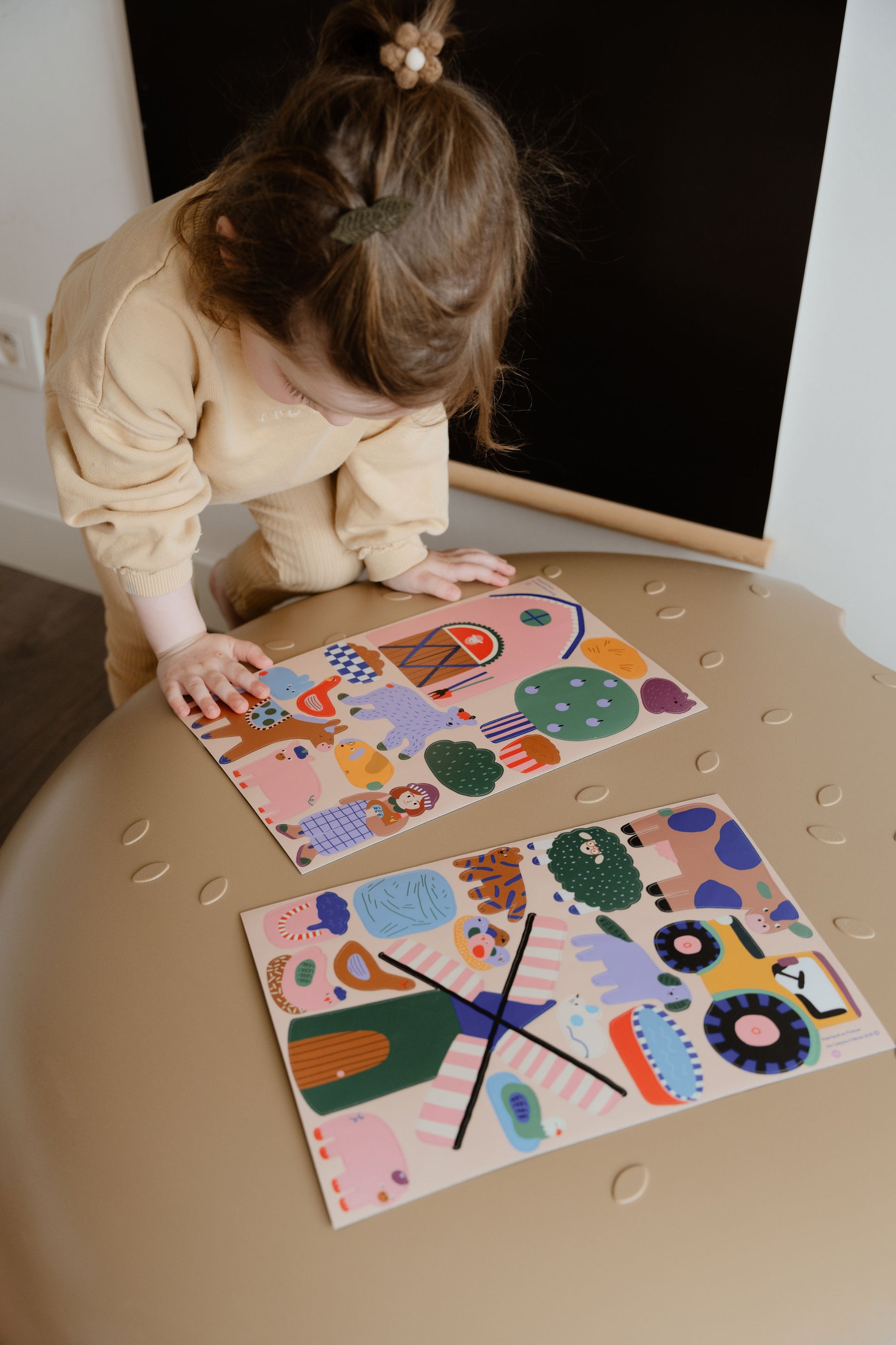 Farm-themed magnetic game