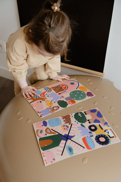 Farm-themed magnetic game