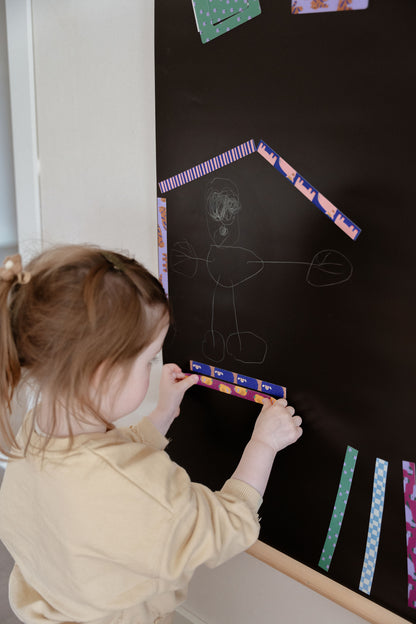 bande magnétique colorées à motifs