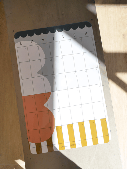 Calendrier mensuel magnétique Taxi Brousse Chic