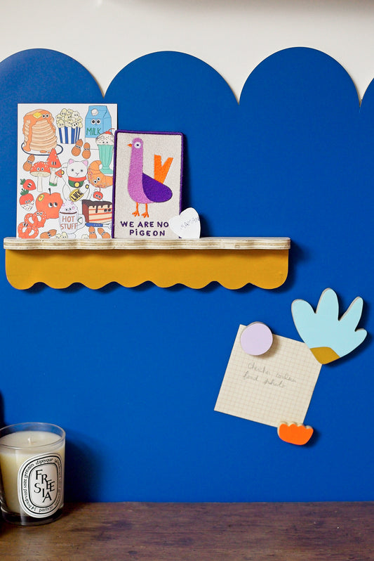 FLOT —  Porte-photos magnétique bois – Étagère déco murale