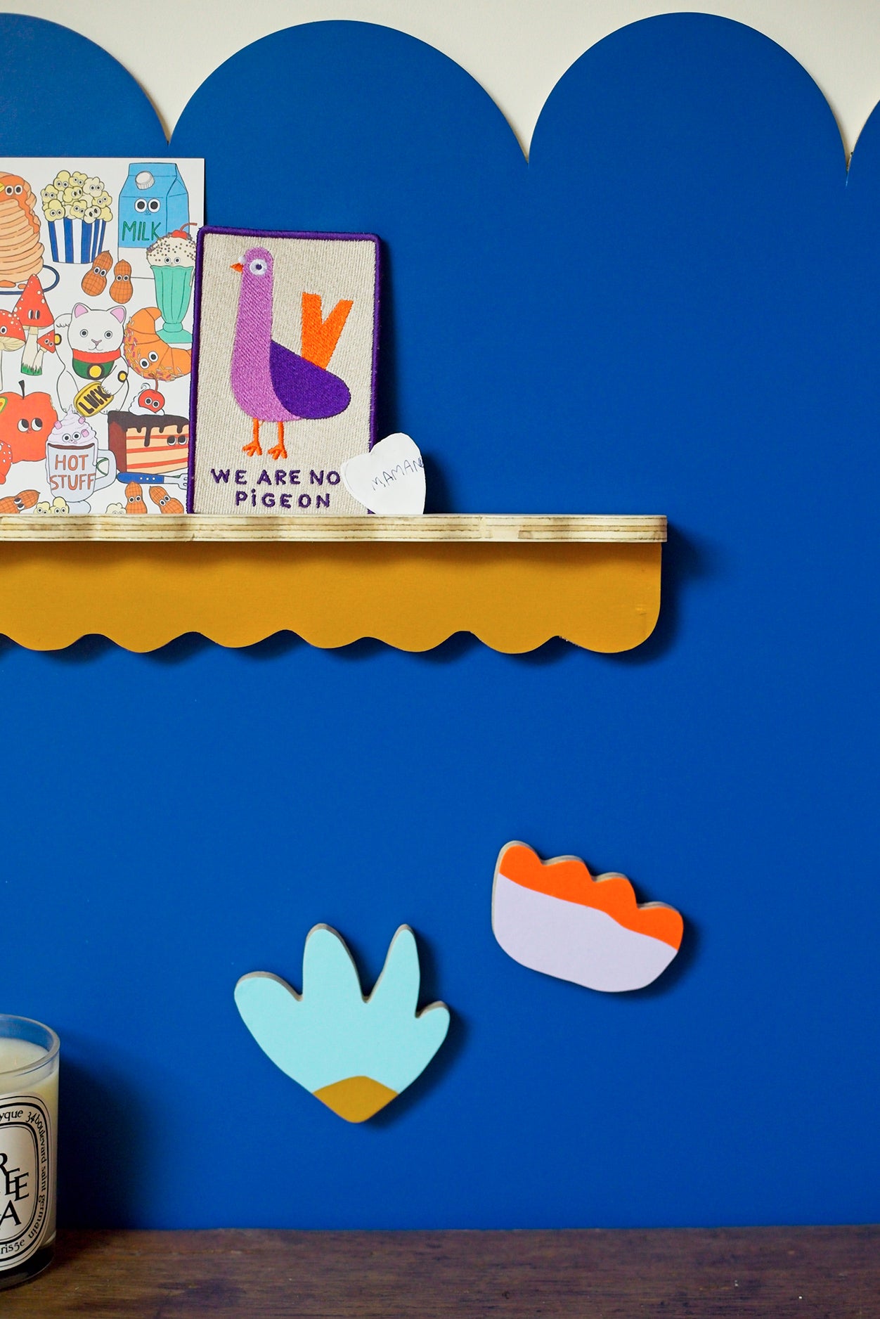 NUÉE — 3 grands magnets en bois faits main